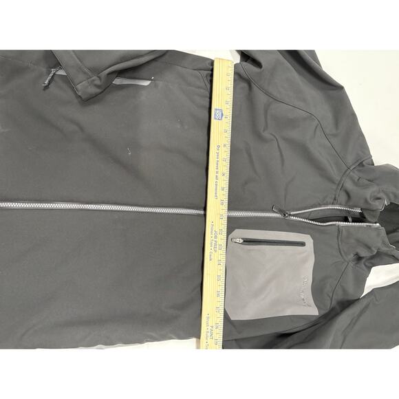 Moosejaw Mountaineering Men’s Soft Shell Hooded Jacket Fleece Lined Black Medium - Picture 3 of 8